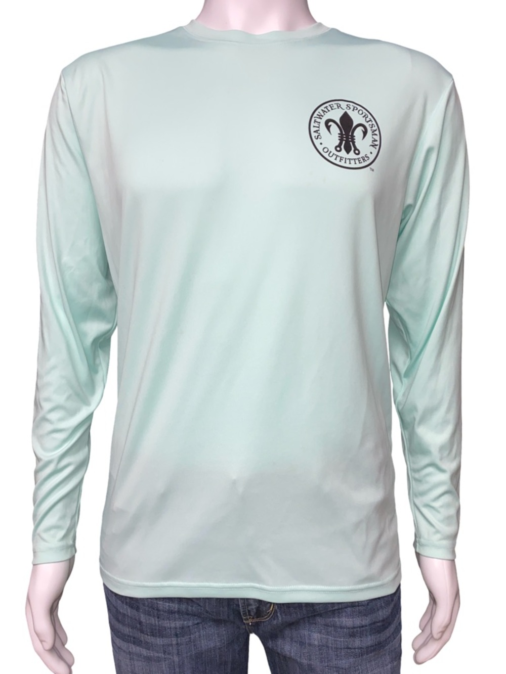 Saltwater Sportsman Outfitters Long Sleeve Fishing Shirt Performance Mint Green